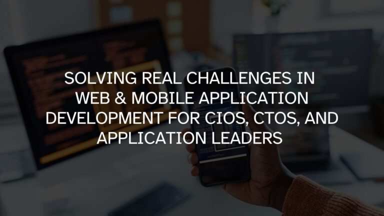 web & mobile application development